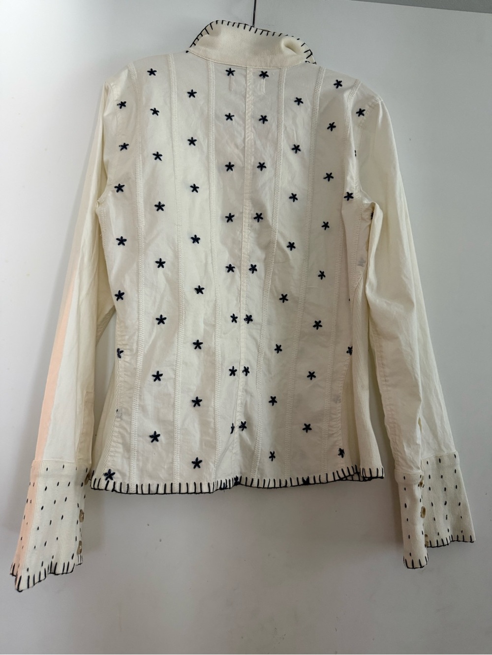 We The Free Ditsy Embroidered Little Shirt Size L - Picture 3 of 5